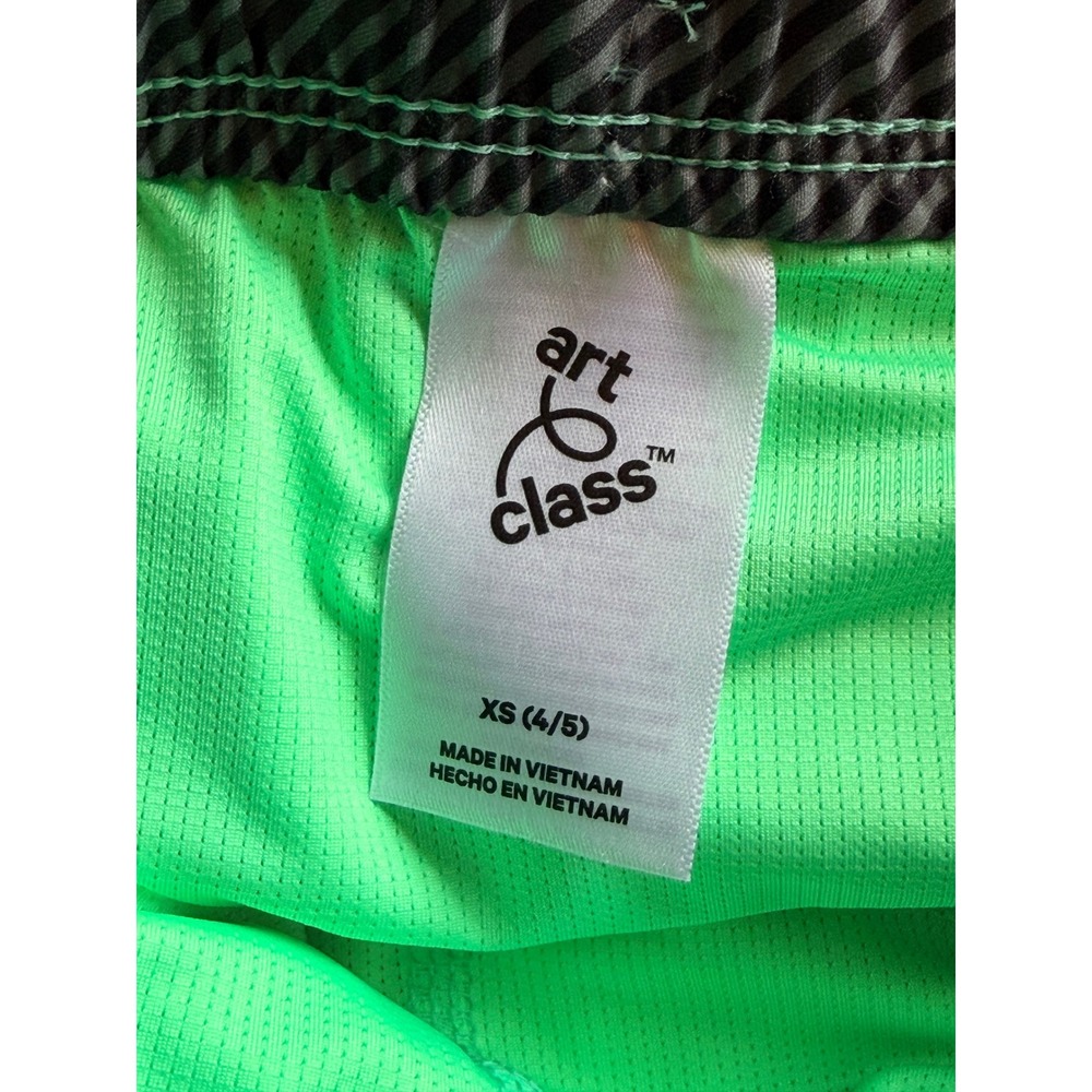 Cat & Jack Green Checkered Swim Trunk Shorts Built In Briefs Boys 4/5 NEW NWT - Picture 7 of 8